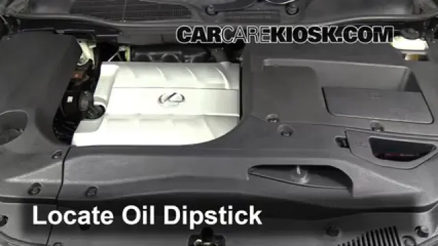 2010 Lexus RX350 3.5L V6 Huile Vérifier le niveau de l'huile